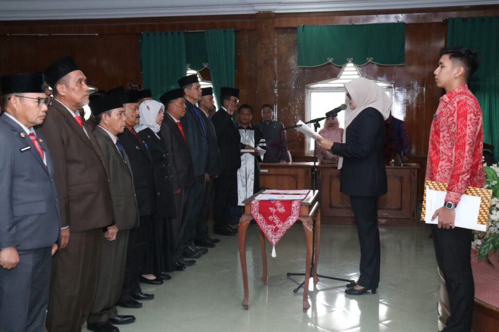 Perdana 17 PJTP Dilantik, 2 PJTP di Kukuhkan, Bupati Tanjab Timur Dillah Hikmah Sari, ST