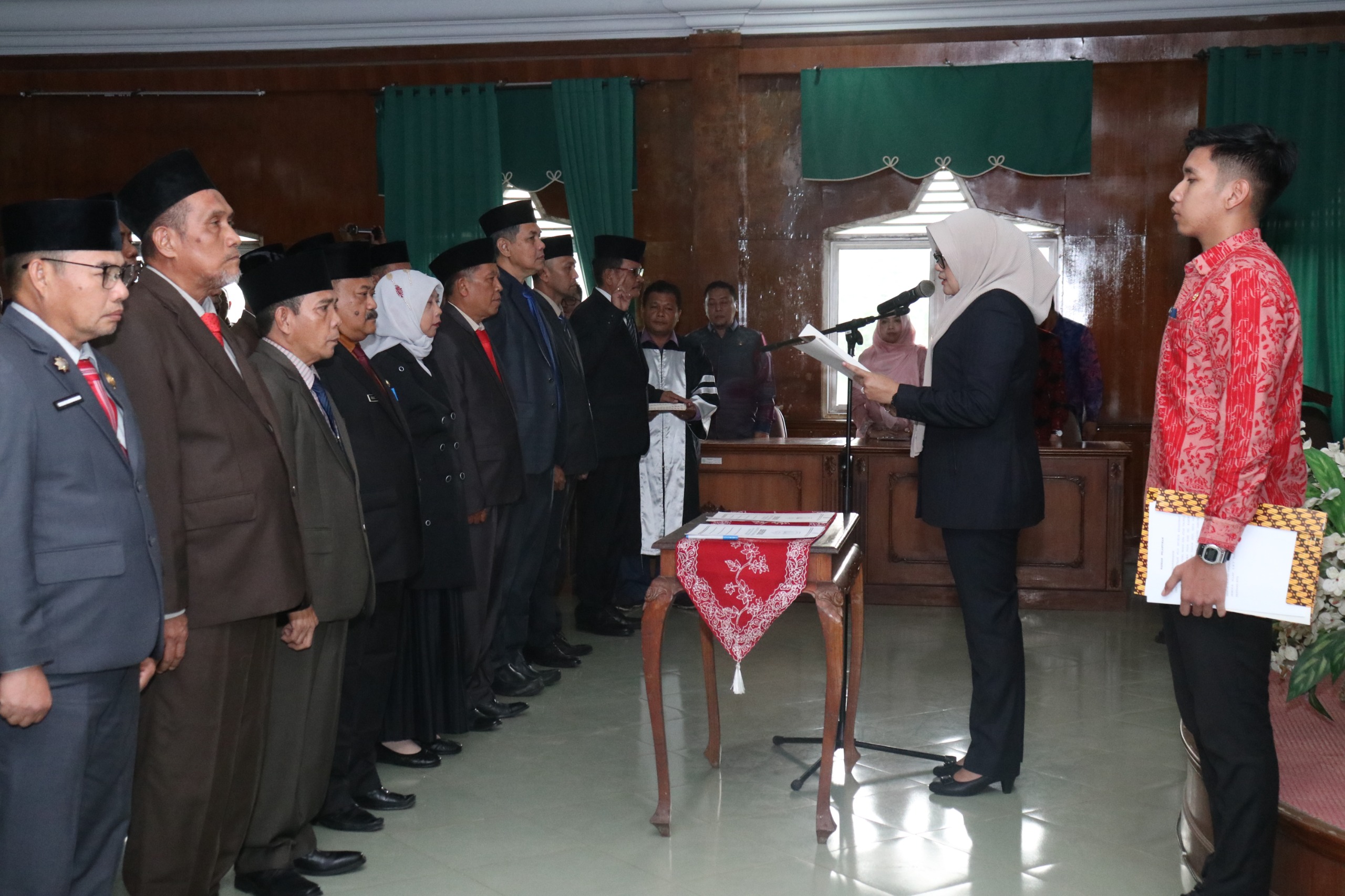 Perdana 17 PJTP Dilantik, 2 PJTP di Kukuhkan, Bupati Tanjab Timur Dillah Hikmah Sari, ST