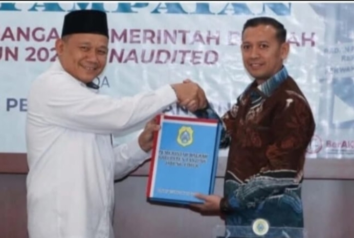 Wakil Bupati Tanjab Timur Serahkan LKPD Tahun 2024 Unaudited ke BPK Perwakilan Jambi