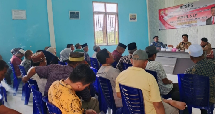 Serap Aspirasi Warga, Anggota DPRD Tanjabtim Usman, S.IP  Fokus pada Pemerataan Pembangunan