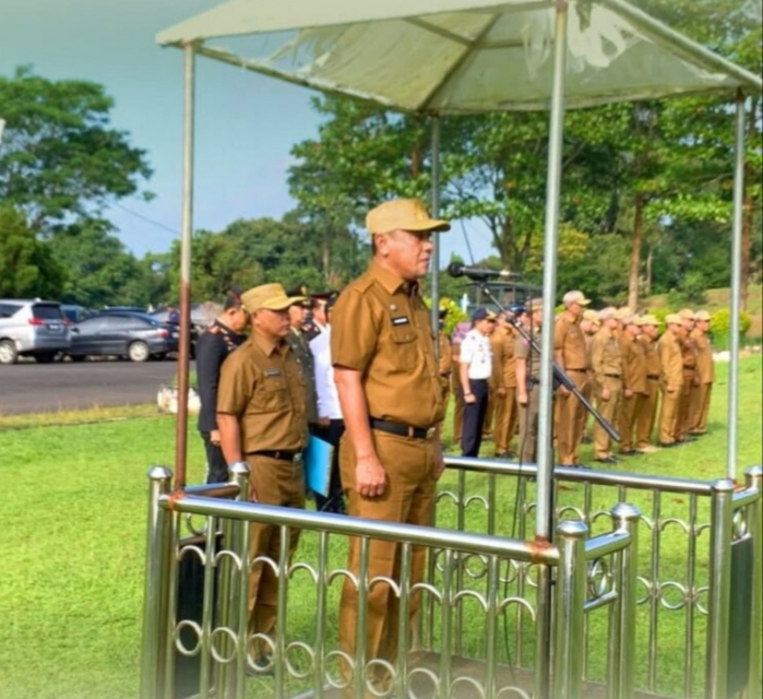 Sekda Tanjab Timur, H. Sapril, S.I.P Pimpin Upacara Peringatan Hari Kesaktian Pancasila